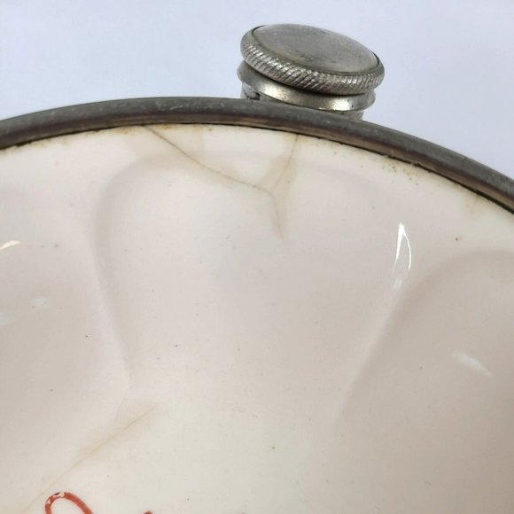 VTG Child Porcelain Warming Bowl w Reservoir Colonial Plate USA Little Bo Peep - Picture 6 of 13